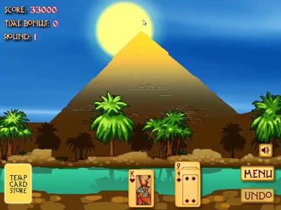 Pyramid solitaire - La pyramide