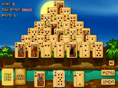 Le Pyramid solitaire ancient